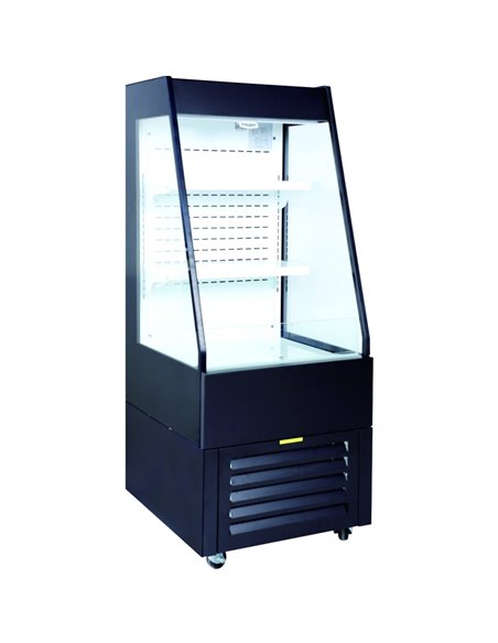 Multi Deck Refrigerator 200 litres with Night Curtain Black 600x700x1540mm | Stalwart DA-LG1000M2W