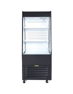 Multi Deck Refrigerator 200 litres with Night Curtain Black 600x700x1540mm | Stalwart DA-LG1000M2W 2