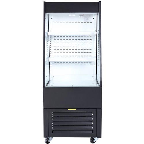 Multi Deck Refrigerator 200 litres with Night Curtain Black 600x700x1540mm | Stalwart DA-LG1000M2W