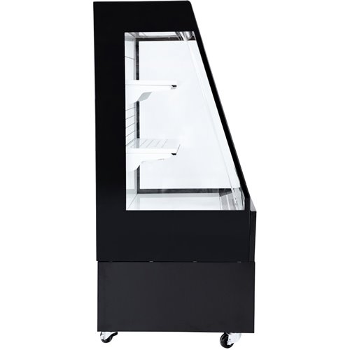 Multi Deck Refrigerator 200 litres with Night Curtain Black 600x700x1540mm | Stalwart DA-LG1000M2W