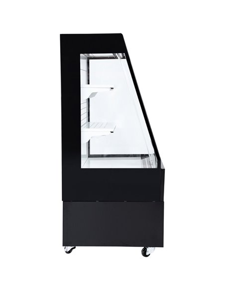 Multi Deck Refrigerator 200 litres with Night Curtain Black 600x700x1540mm | Stalwart DA-LG1000M2W