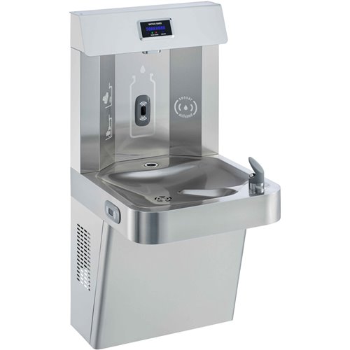 Commercial Wall mounted Water Cooler with Bottle Filler Stainless Steel | Stalwart DA-NT30B