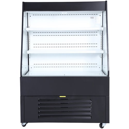 Multi Deck Refrigerator 300 litres with Night Curtain Black 900x700x1540mm | Stalwart DA-LG1200M2W