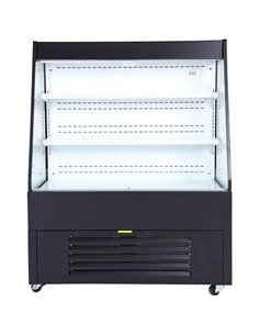Multi Deck Refrigerator 400 litres with Night Curtain Black 1200x700x1540mm | Stalwart DA-LG1400M2W 2