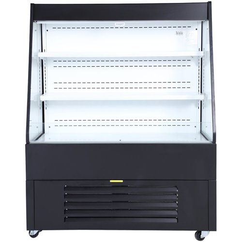 Multi Deck Refrigerator 400 litres with Night Curtain Black 1200x700x1540mm | Stalwart DA-LG1400M2W