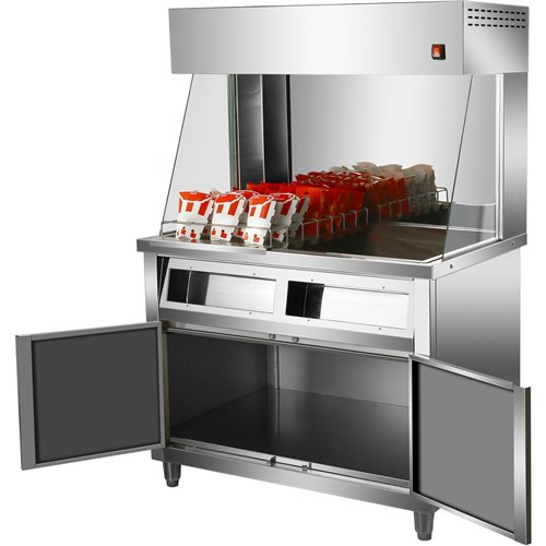 Chips Scuttle/Dump Bagging &amp Warming Station | Stalwart DA-HCW833
