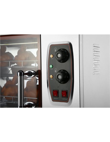 Professional Chicken Rotisserie Oven Electric 4 baskets 8-12 chickens | Stalwart DA-HEJ266