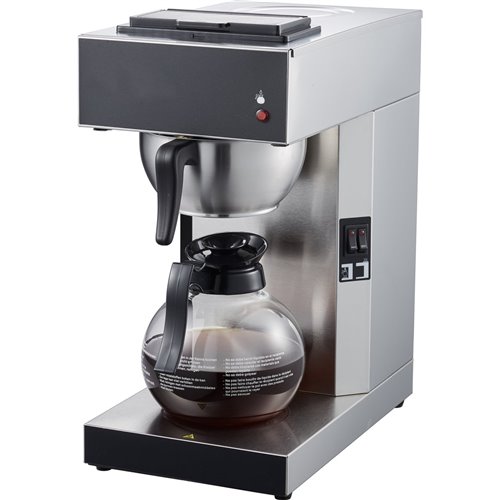 Commercial Filter Coffee Maker Manual fill 1 glass jug 2 hotplates | Stalwart DA-RBG2086