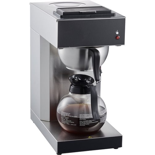 Commercial Filter Coffee Maker Manual fill 1 glass jug 2 hotplates | Stalwart DA-RBG2086