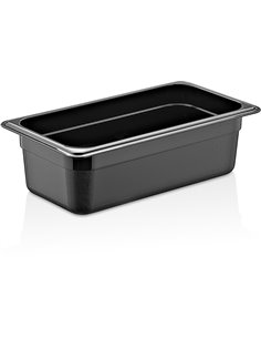 Polycarbonate Gastronorm Pan GN1/3 Depth 150mm Black | Stalwart DA-GNP13150B