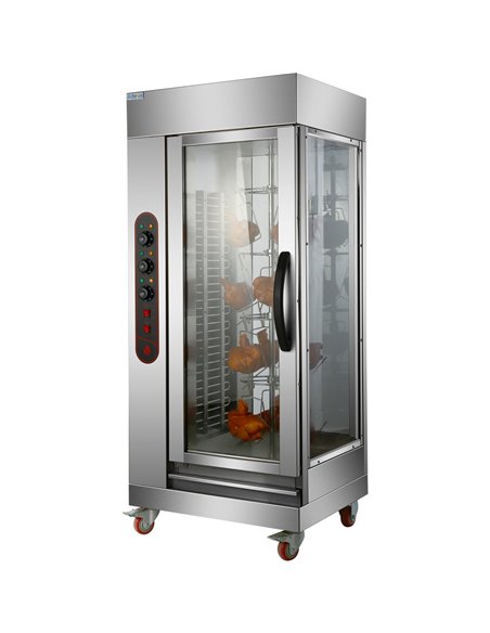 Professional Chicken Rotisserie Oven Electric 12-24 chickens | Stalwart DA-HEJ206