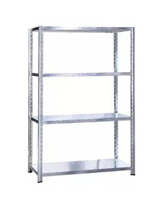 Commercial Galvanised Heavy Duty Shelving Unit 4 Shelves 220kg Loading Capacity 705x305x1370mm | Stalwart DA-SY3070G