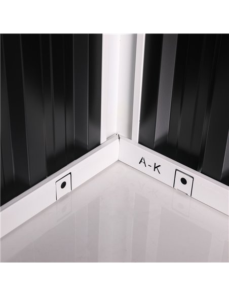 Metal Shed with Sliding door &amp Zinc Frame Width 1950mm Depth 1230mm  | Stalwart DA-MSA01