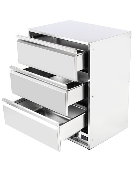 Commercial Food Warmer 3 drawers GN1/1 | Stalwart DA-WHBWD03