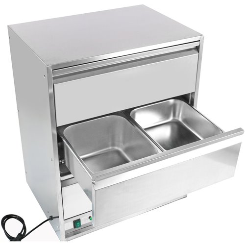 Commercial Food Warmer 3 drawers GN1/1 | Stalwart DA-WHBWD03