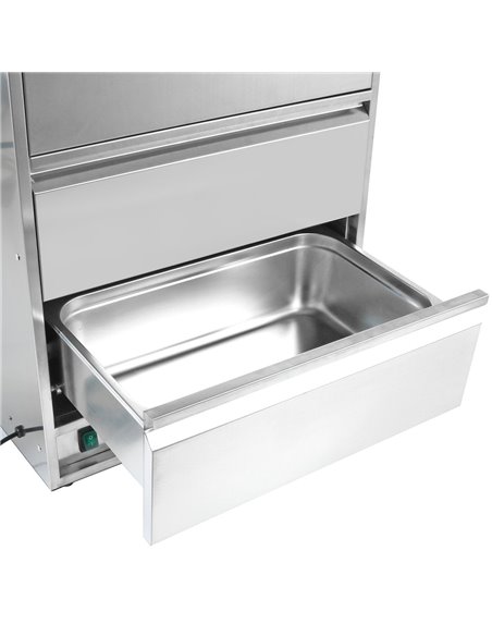 Commercial Food Warmer 3 drawers GN1/1 | Stalwart DA-WHBWD03