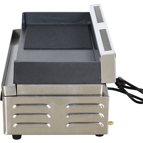 Professional Grill Electric 1 zone 2.3kW Smooth/Ribbed Cast iron top | Stalwart DA-GP5530EGW