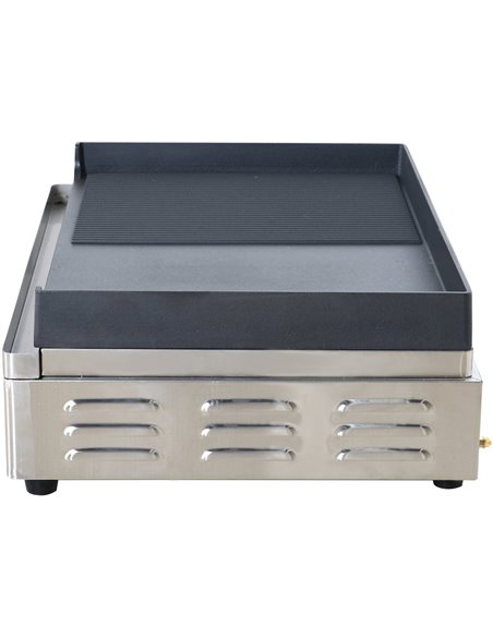 Professional Grill Electric 2 zones 4.6kW Smooth/Ribbed Cast iron top | Stalwart DA-GP7050EGW
