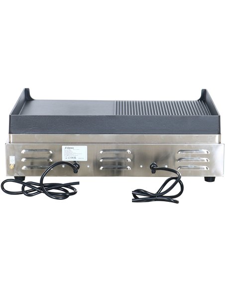 Professional Grill Electric 2 zones 4.6kW Smooth/Ribbed Cast iron top | Stalwart DA-GP7050EGW