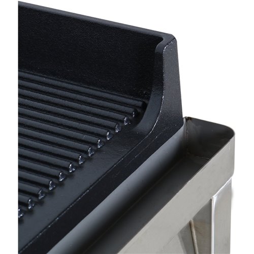 Professional Grill Electric 2 zones 4.6kW Ribbed Cast iron top | Stalwart DA-GP7050EW