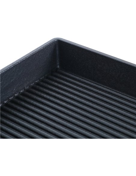 Professional Grill Electric 2 zones 4.6kW Ribbed Cast iron top | Stalwart DA-GP7050EW