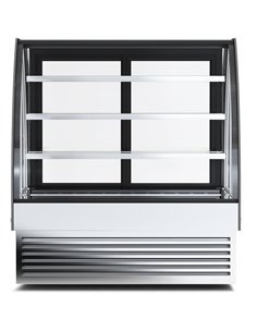 Display Merchandiser Fridge Curved Front 600 litres with 3 shelves Black &amp Stainless steel | Stalwart DA-HL1800S3 2
