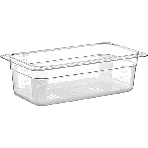 Polycarbonate Gastronorm Pan GN1/3 Depth 100mm 3 litres | Stalwart DA-GNP13100