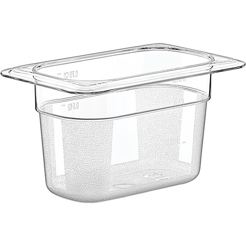 Polycarbonate Gastronorm Pan GN1/9 Depth 100mm | Stalwart DA-GNP19100