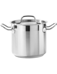 Professional Stew pan/Stock pot with Lid Stainless steel 17 litres | Stalwart DA-P0328