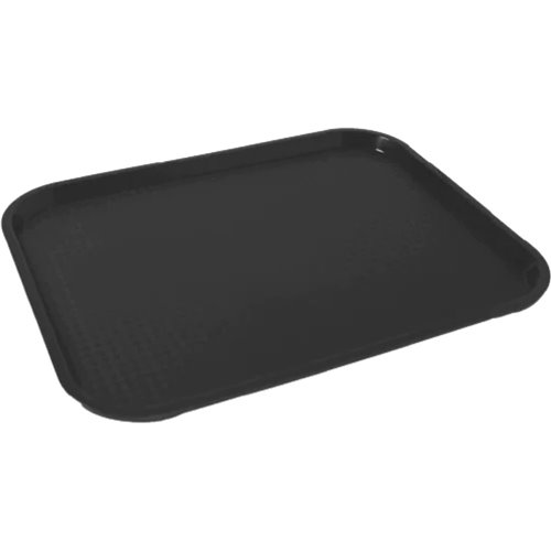 Serving Tray Polypropylene Rectangular 350x260mm Black | Stalwart DA-GTPP2635BLACK