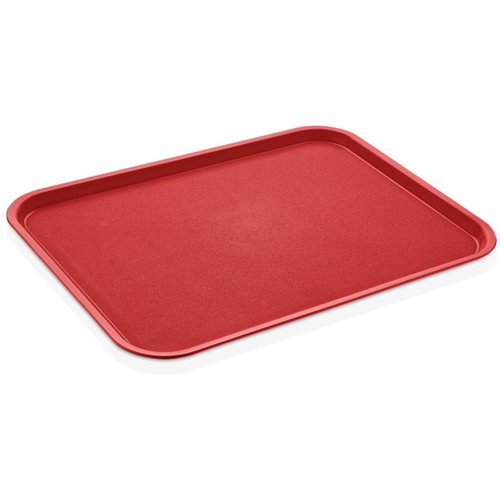 Serving Tray Polypropylene Rectangular 410x310mm Red | Stalwart DA-GTPP3141RED