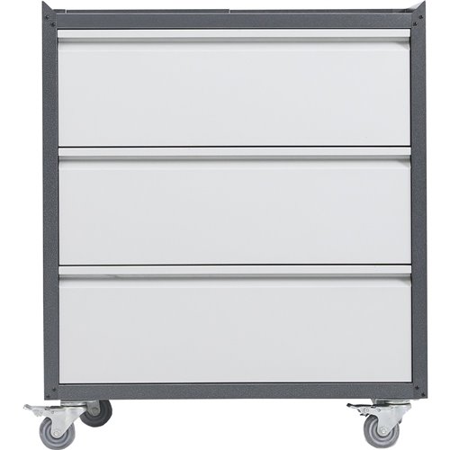Commercial Storage Cabinet with wheels 3 Drawers Grey Steel 770x460x900mm | Stalwart DA-DL3