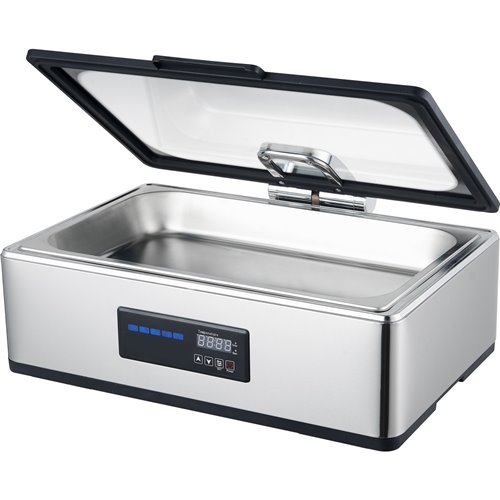 Chafing Dish Electric heating Glass lid Stainless steel 9 litres | Stalwart DA-ACFD9L02