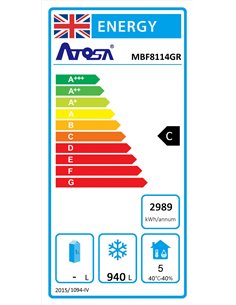 Atosa MBF8114HD Top Mounted Double Door Freezer 1300 Litres 2
