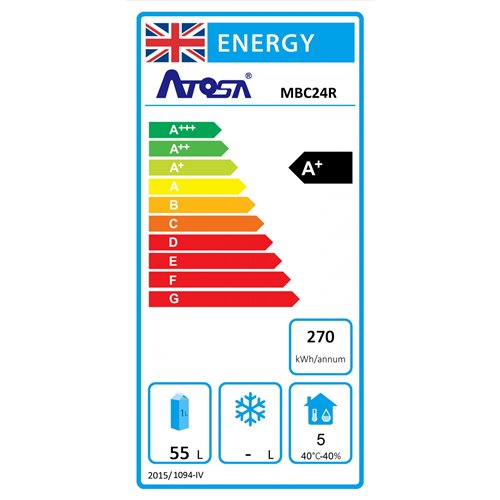 Atosa MBC24R Undercounter Cabinet Fridge 145 Litres