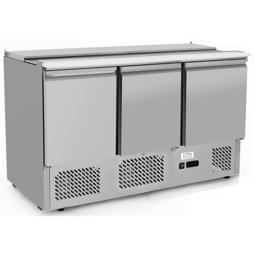 Atosa Ice-A-Cool Open Top Saladette 2 Door Prep Counter ICE3832GR 300ltr