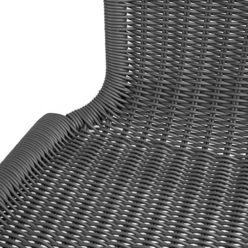 Bolero Black Wicker Chairs with...