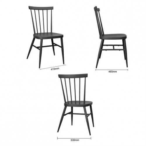 Bolero Windsor Aluminium Black Chairs...