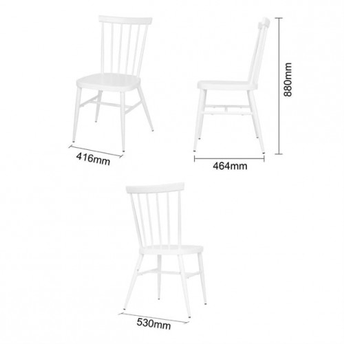 Bolero Windsor Aluminium White Chairs...