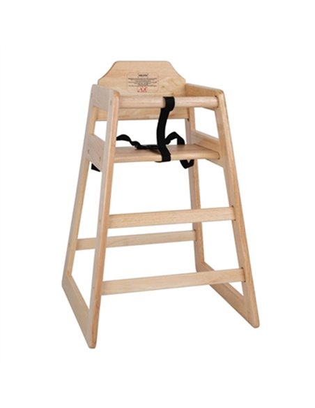 Bolero DL900 Wooden High Chair Natural Wood Finish