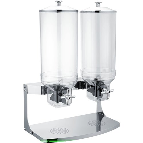 Commercial Cereal Dispenser 2x10 litres Double | Stalwart DA- SCD10B