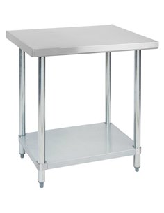 Commercial Stainless Steel Work Table Bottom shelf 700x700x900mm | Stalwart DA- WT7070G