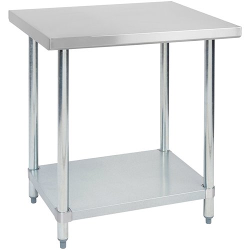 Commercial Stainless Steel Work Table Bottom shelf 700x700x900mm | Stalwart DA- WT7070G