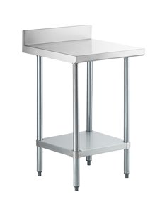 Commercial Stainless Steel Work Table Bottom shelf Upstand 700x700x900mm | Stalwart DA- WT7070GB