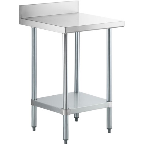 Commercial Stainless Steel Work Table Bottom shelf Upstand 700x700x900mm | Stalwart DA- WT7070GB