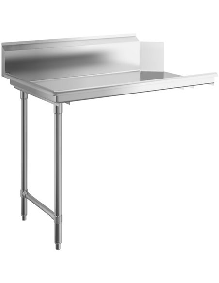 Commercial Stainless steel Pass Through Dishwasher Table Left 1219mm Width | Stalwart DA- DCOT3048LEFT