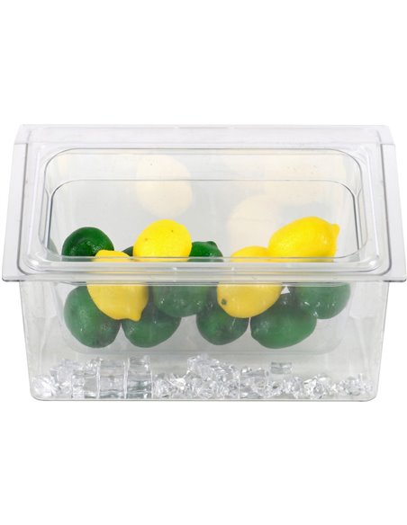 Chilled Condiment Holder including 1xGN1/3-100mm container with lid Plastic | Stalwart DA- CHP04B