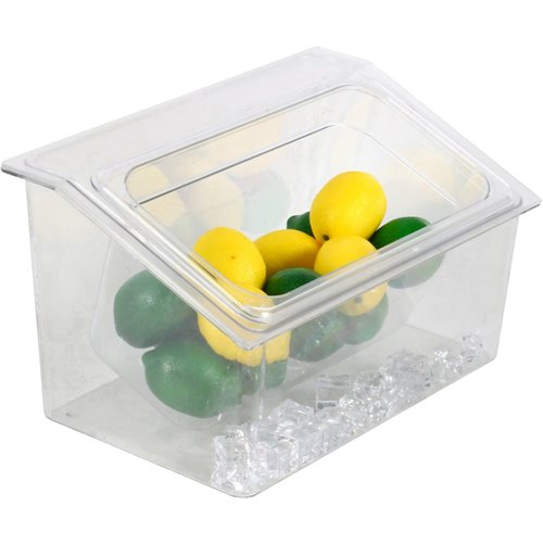 Chilled Condiment Holder including 1xGN1/3-150mm container with lid Plastic | Stalwart DA- CHP04BD