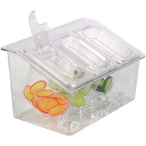Chilled Condiment Holder including 3xGN1/9-150mm containers with lid Plastic | Stalwart DA- CHP04BD3