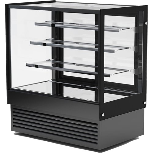 Display Merchandiser Fridge 370 litres 3 shelves Black | Stalwart DA- HL900B3BLACK